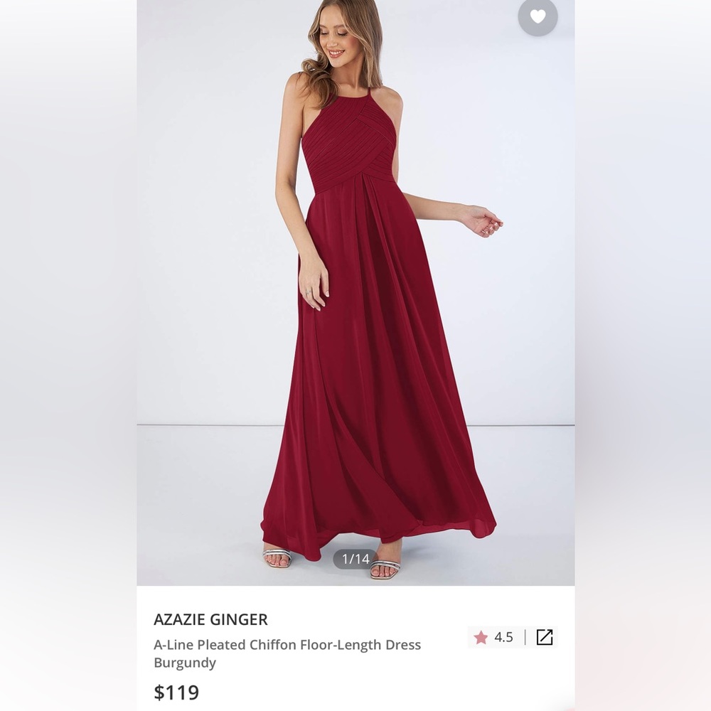 Azazie Burgundy Bridesmaid Dress